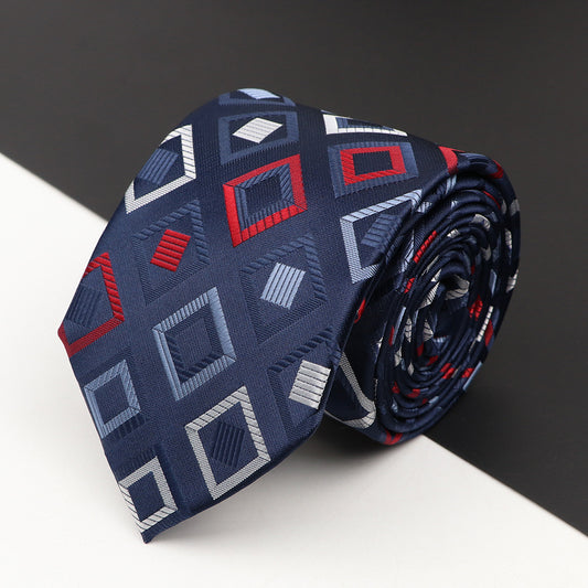 Men's Business Plaid Tie Casual Decorative Accessories