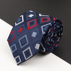 Men's Business Plaid Tie Casual Decorative Accessories
