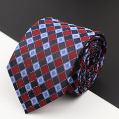 Men's Business Plaid Tie Casual Decorative Accessories