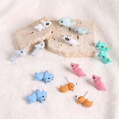 2pcs Animal Cartoon Stud Earring For Girls