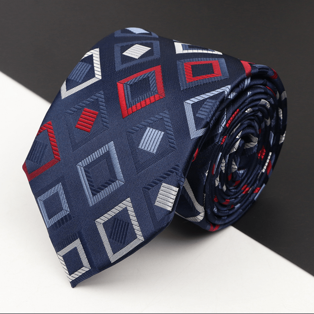 Men's Business Plaid Tie Casual Decorative Accessories
