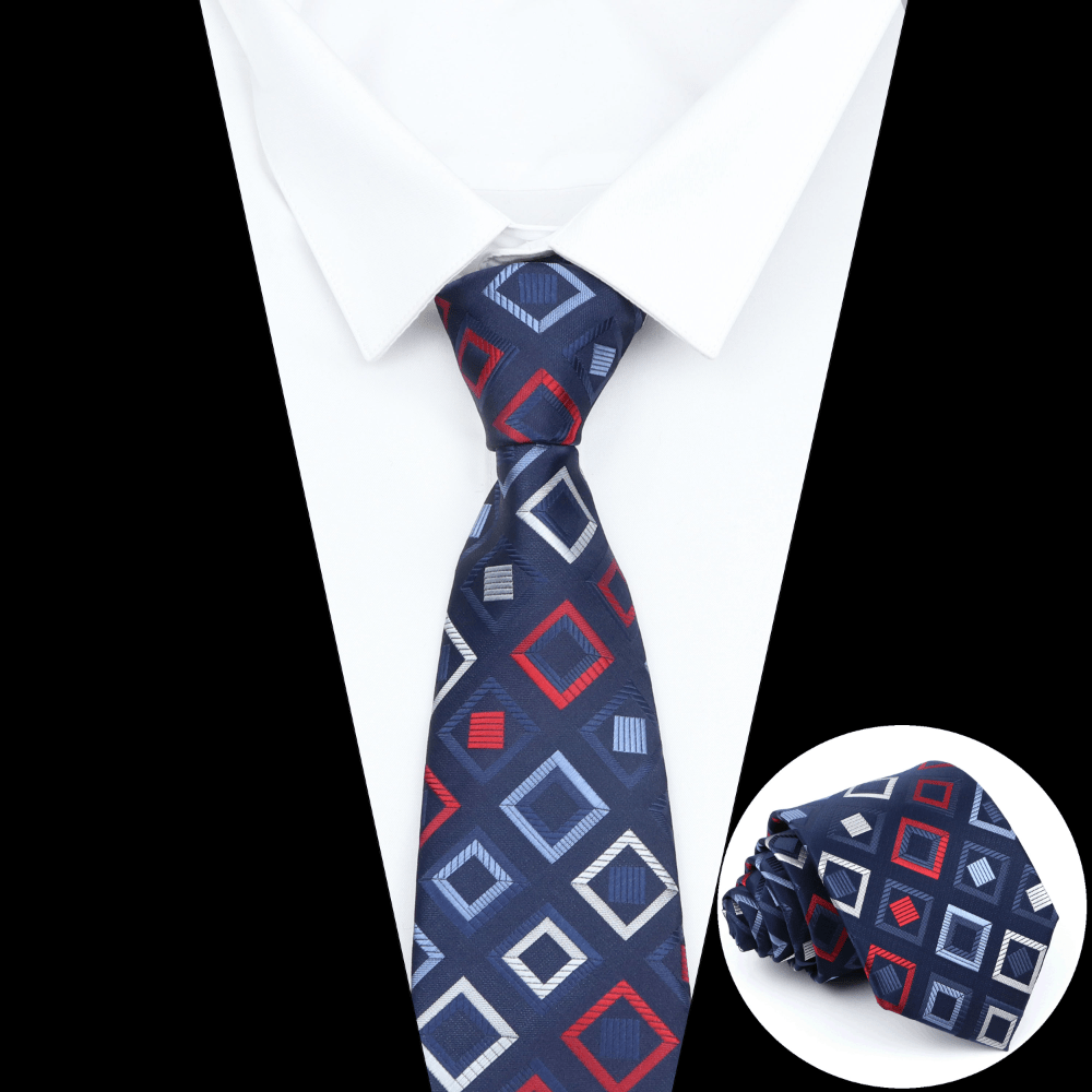 Men's Business Plaid Tie Casual Decorative Accessories
