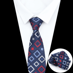 Men's Business Plaid Tie Casual Decorative Accessories