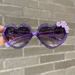 Girls Heart Frame UV Protection Sunglasses for Outdoor Activities