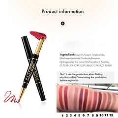 Red Matte Lip Liner Waterproof Long Lasting Lipstick Pencil