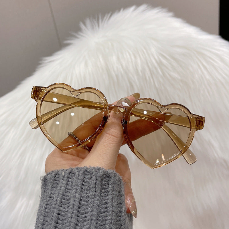 Colorful Heart Shaped Sunglasses for Girls UV400