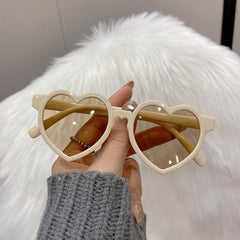Colorful Heart Shaped Sunglasses for Girls UV400