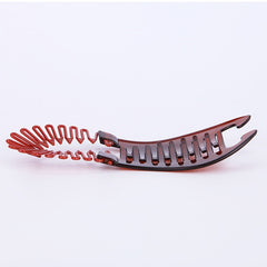 Solid Banana Clip Elastic Hair Comb Ponytail Maker Vintage Hair Accessory