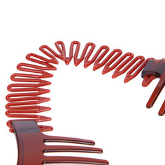 Solid Banana Clip Elastic Hair Comb Ponytail Maker Vintage Hair Accessory