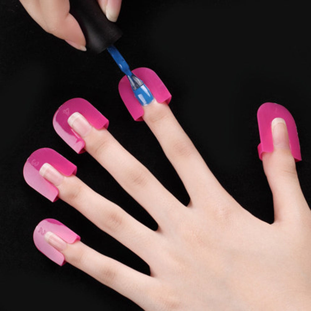 26pcs Varnish Shield Nail Protector Finger Cover for French Manicure Nail Art