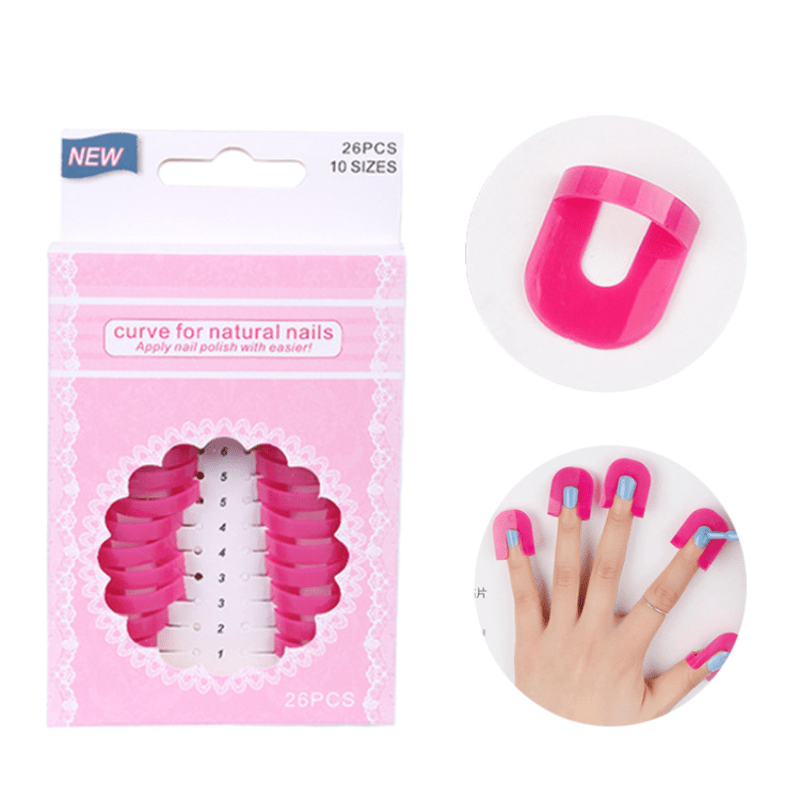 26pcs Varnish Shield Nail Protector Finger Cover for French Manicure Nail Art