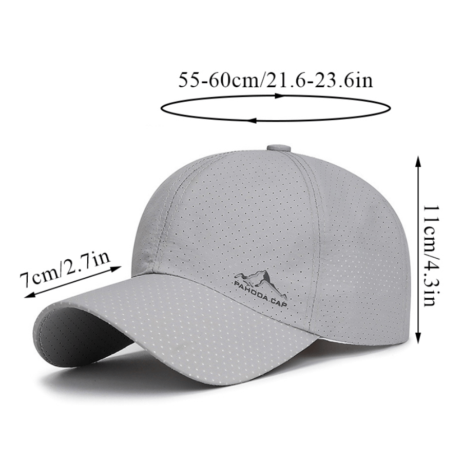 Quick Dry Baseball Cap Breathable Sunhat for Outdoor Sports Sun Protection