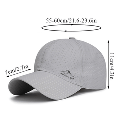 Quick Dry Baseball Cap Breathable Sunhat for Outdoor Sports Sun Protection