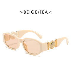 Square Frame Sunglasses Gradient Lens Glasses UV400