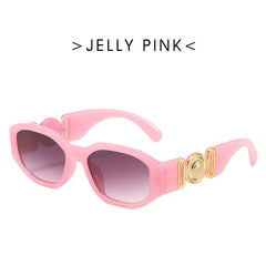 Square Frame Sunglasses Gradient Lens Glasses UV400