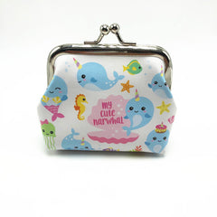 Cartoon Unicorn Coin Purse Leather Wallet for Girls Kids