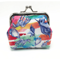 Cartoon Unicorn Coin Purse Leather Wallet for Girls Kids