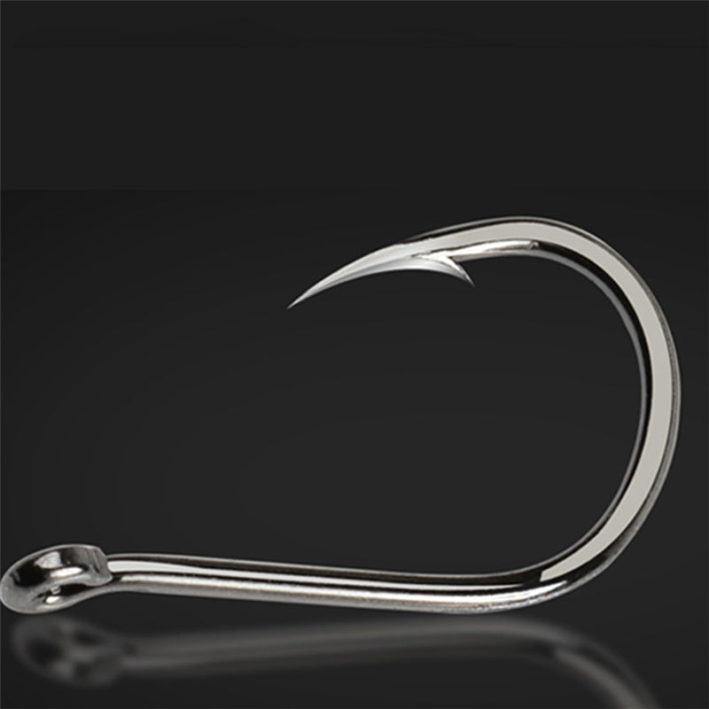 100pcs High Carbon Steel Circle Hooks for Soft Lure Sea Fishing