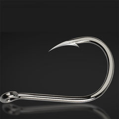 100pcs High Carbon Steel Circle Hooks for Soft Lure Sea Fishing