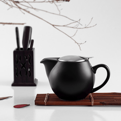 Ceramic Tea Pot with Stainless Steel Lid and Infuser for Loose Leaf Tea