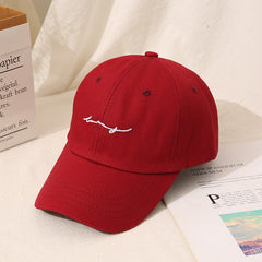Soft Embroidery Baseball Cap Unisex Solid Cotton Snapback Cap