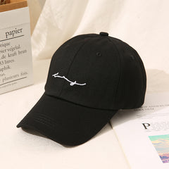 Soft Embroidery Baseball Cap Unisex Solid Cotton Snapback Cap