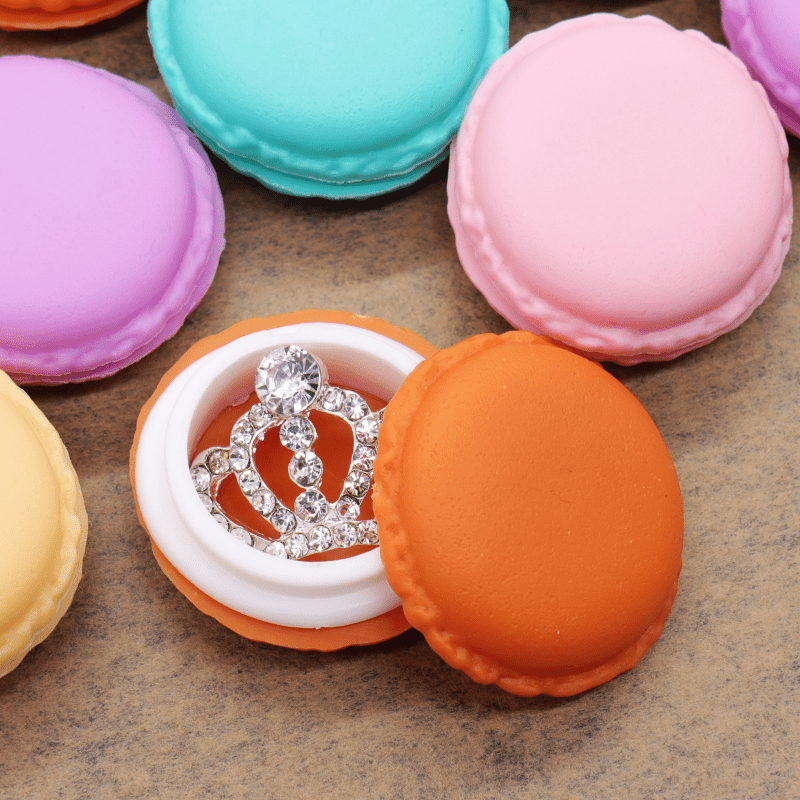 Mini Macaron Travel Bag Storage Coin Box Cute Candy Case Carrying Pouch