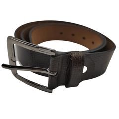 Men's Leather Jeans Belt Classic Dress Belt Prong Buckle