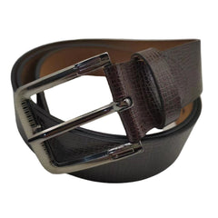 Men's Leather Jeans Belt Classic Dress Belt Prong Buckle