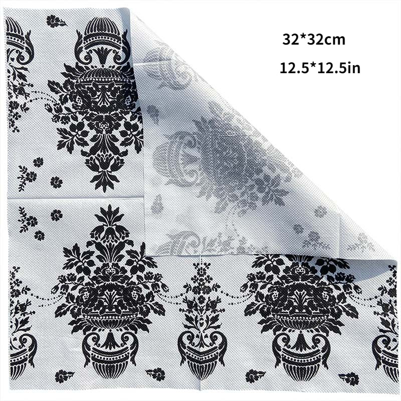 20pcs Printed Napkins Facial Tissues For Weddings