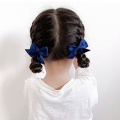 Girls Bow Hair Clips Set for Holiday Party