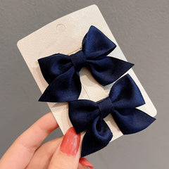 Girls Bow Hair Clips Set for Holiday Party
