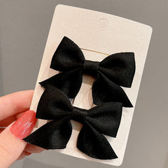 Girls Bow Hair Clips Set for Holiday Party