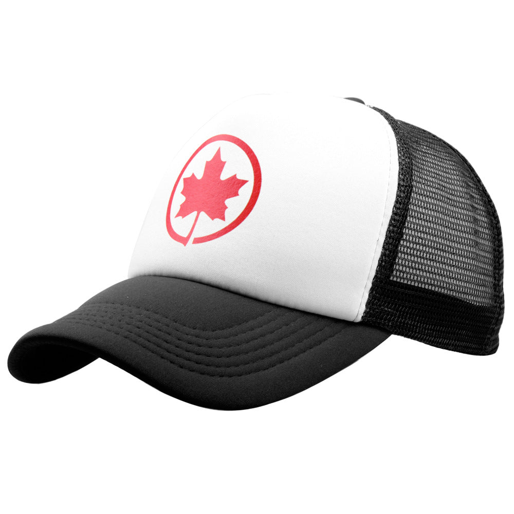 Unisex Summer Baseball Cap Casual Maple Leaf Net Cap Hat