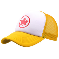 Unisex Summer Baseball Cap Casual Maple Leaf Net Cap Hat