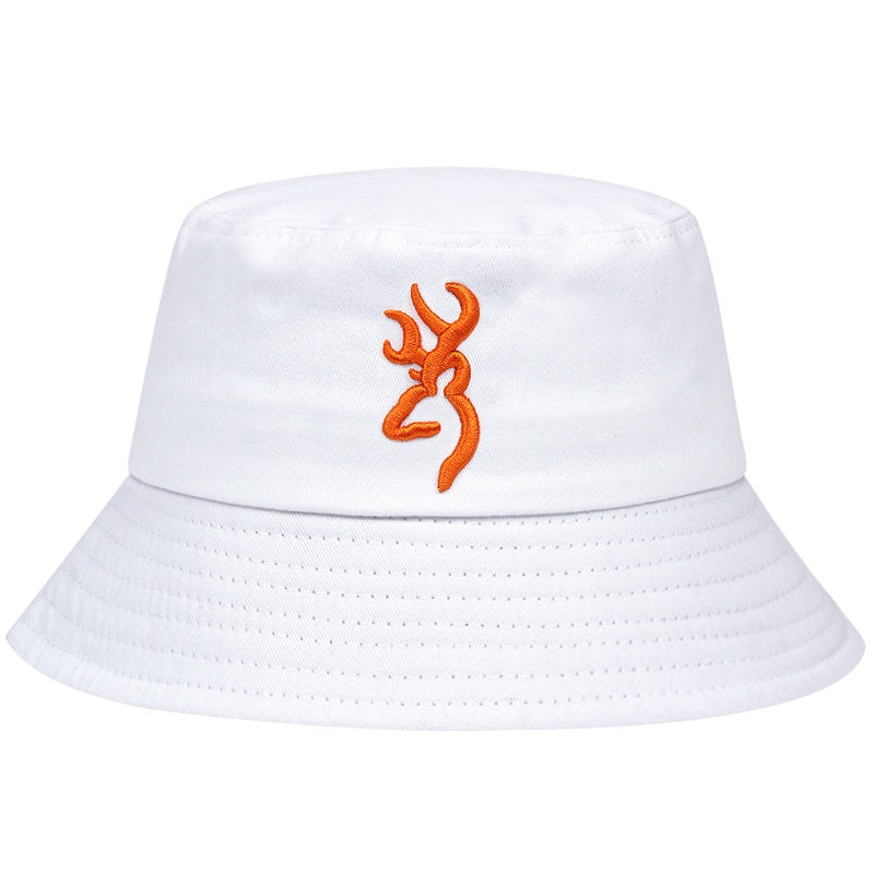 Hip Hop Bucket Hat Solid Tactical Flame Embroidery Sun Hats