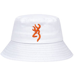 Hip Hop Bucket Hat Solid Tactical Flame Embroidery Sun Hats