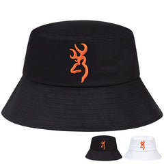 Hip Hop Bucket Hat Solid Tactical Flame Embroidery Sun Hats