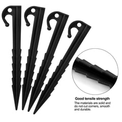 20pcs Heavy Duty Plastic Tent Pegs Durable Camping Nails for Secure Tent Stakes