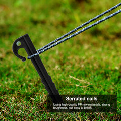 20pcs Heavy Duty Plastic Tent Pegs Durable Camping Nails for Secure Tent Stakes
