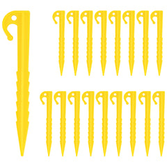 20pcs Heavy Duty Plastic Tent Pegs Durable Camping Nails for Secure Tent Stakes