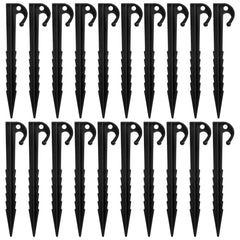 20pcs Heavy Duty Plastic Tent Pegs Durable Camping Nails for Secure Tent Stakes