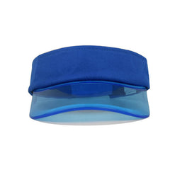 Transparent Stitching Summer Visor Hat PVC UV Protection Travel Beach Cap