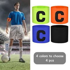 4PCS Multicolor Captain Armband for Players