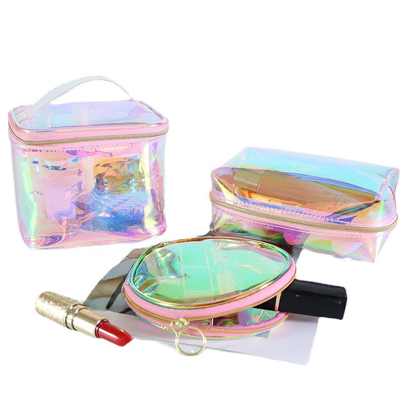 Waterproof Transparent Makeup Bag Zipper Cosmetic Organizer