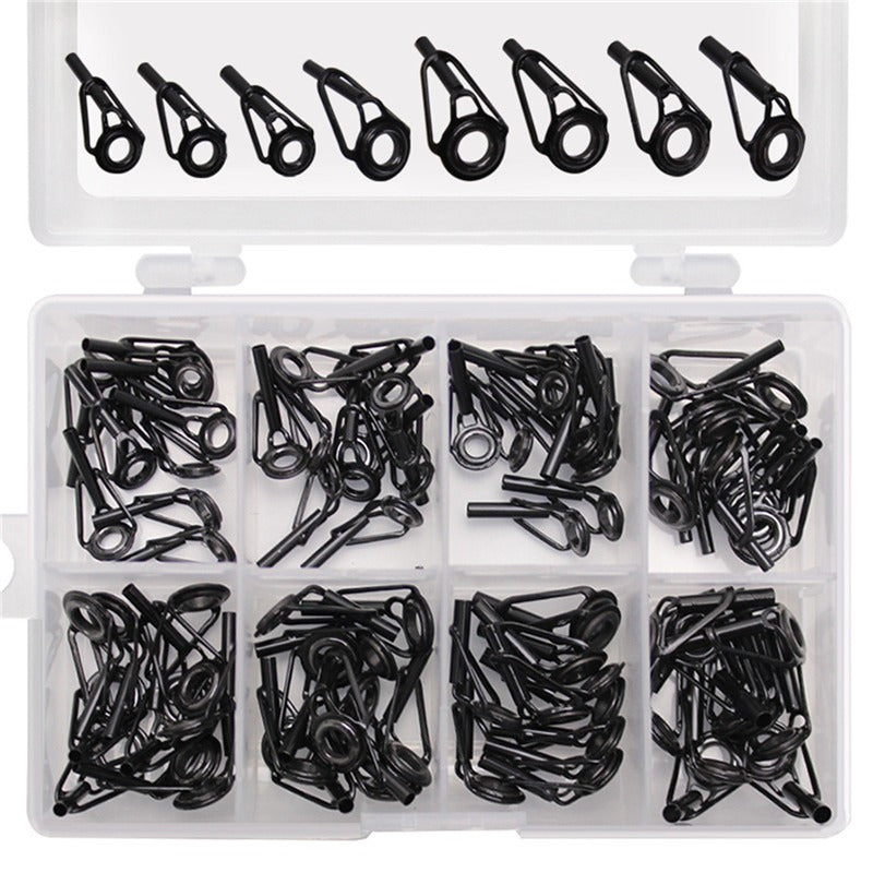 8pcs 80pcs Ceramic Carbon Steel Direction Ring Guide Set for Lure Rods