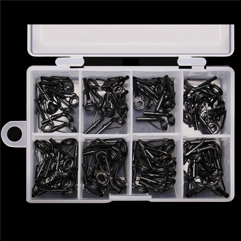 8pcs 80pcs Ceramic Carbon Steel Direction Ring Guide Set for Lure Rods