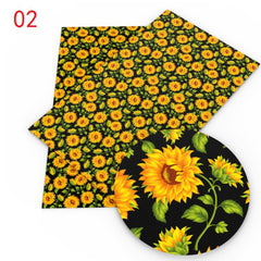 1pc Sunflower Pattern Cotton Fabric Precut DIY Patchwork Sewing Quilting
