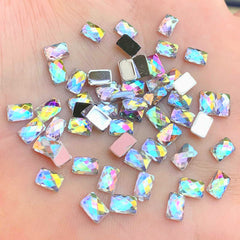 100PCS 0.23in AB Flatback Rhinestone DIY Crafts