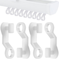 50pcs Plastic Curtain Gliders for Window, Shower Curtains, Doors